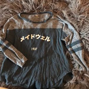 3/4 crop madewell top